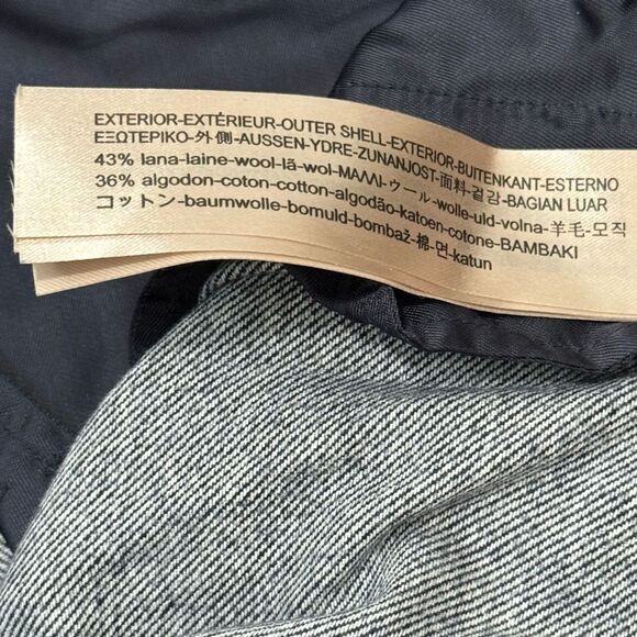 Massimo Dutti Wool Blue Grey Ankle Length High Rise Tapered Pants Sz US 6 EUC - Picture 6 of 14